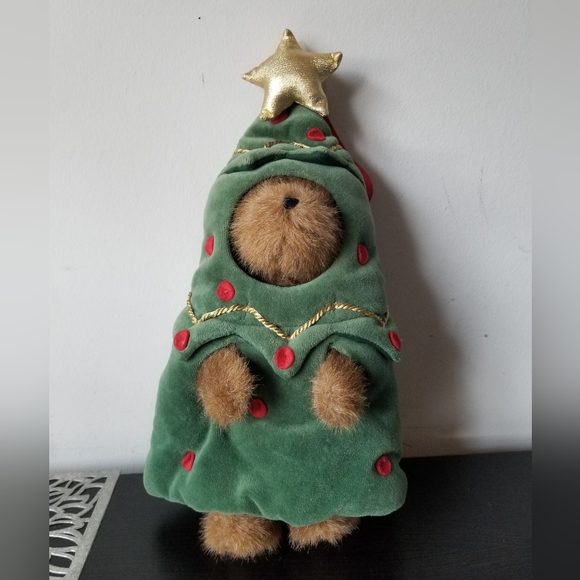 2004 Boyd’s Bear Best Dressed 10” Tall Frazier In Christmas Tree Costume W/Tags. - Picture 1 of 16